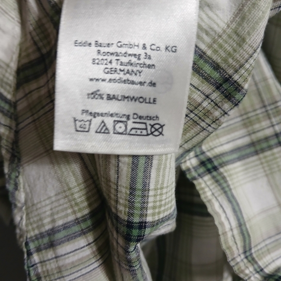 Eddie Bauer Men's Gray Plaid Shirt - Picture 8 of 8